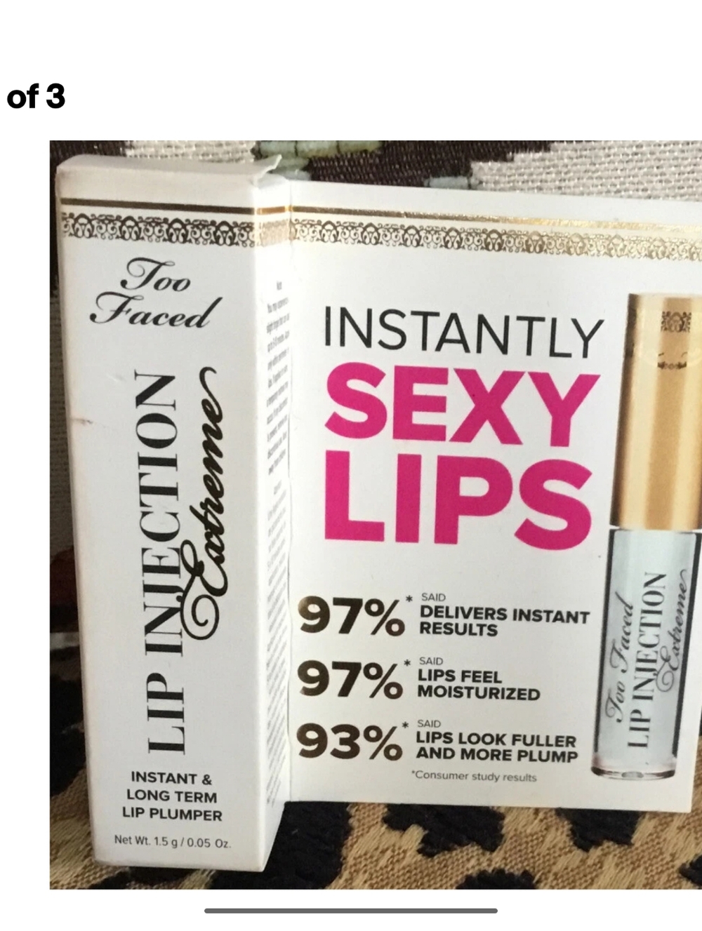 Too Faced Lip Injection Extreme Lip Plumper - White & Gold Packaging